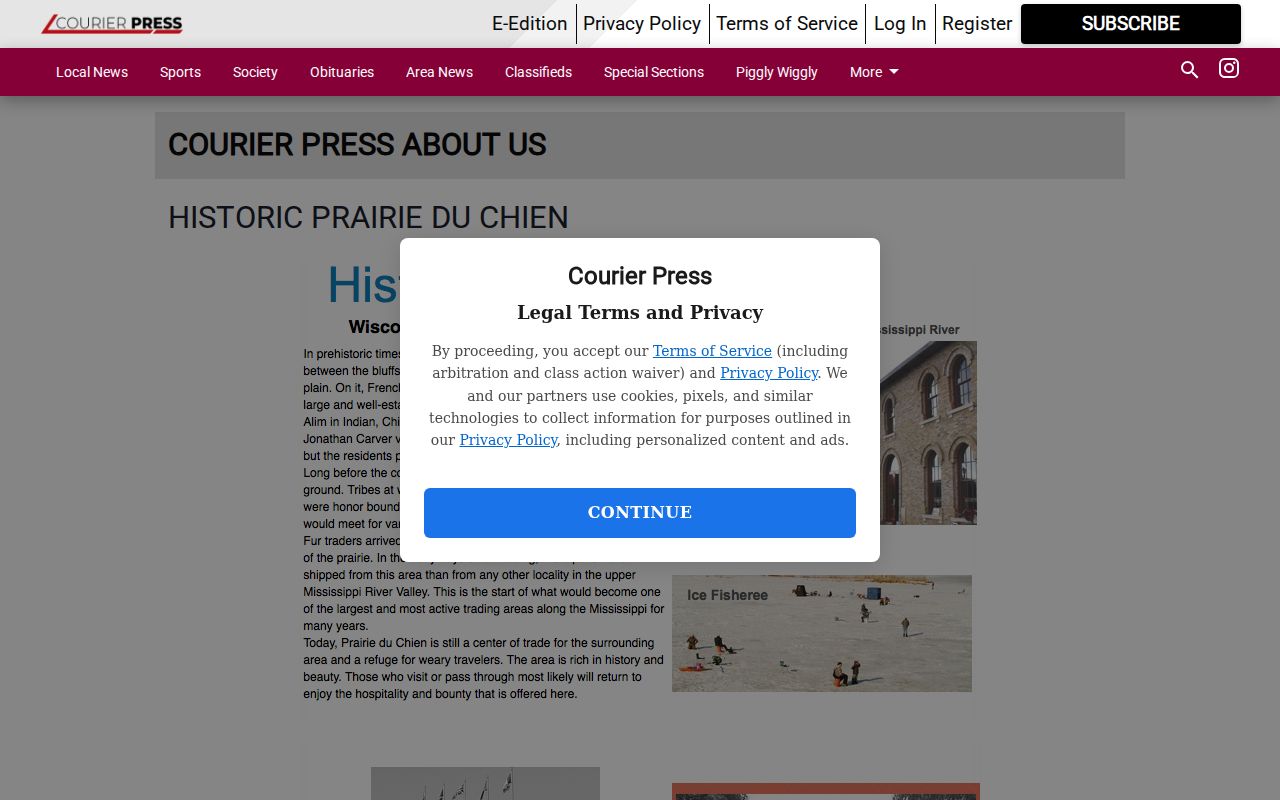 Crawford County crime news source view of the Courier Press directory